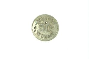 Primary view of object titled '[50-Cent Trade Token]'.