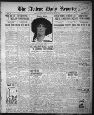 Primary view of object titled 'The Abilene Daily Reporter (Abilene, Tex.), Vol. 34, No. 52, Ed. 1 Tuesday, January 25, 1921'.