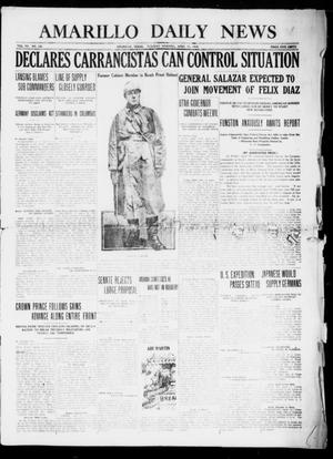 Primary view of object titled 'Amarillo Daily News (Amarillo, Tex.), Vol. 7, No. 136, Ed. 1 Tuesday, April 11, 1916'.