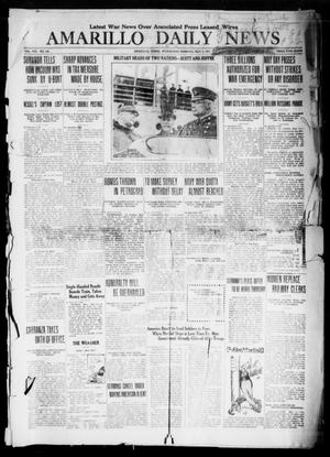 Primary view of object titled 'Amarillo Daily News (Amarillo, Tex.), Vol. 8, No. 154, Ed. 1 Wednesday, May 2, 1917'.