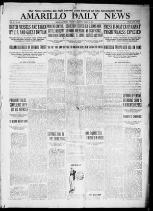 Primary view of object titled 'Amarillo Daily News (Amarillo, Tex.), Vol. 9, No. 119, Ed. 1 Thursday, March 21, 1918'.