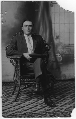 Primary view of object titled '[Walter Falls, Seated]'.