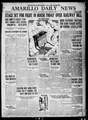 Primary view of object titled 'Amarillo Daily News (Amarillo, Tex.), Vol. 11, No. 95, Ed. 1 Saturday, February 21, 1920'.