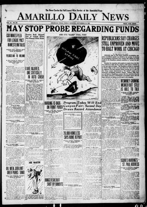 Primary view of object titled 'Amarillo Daily News (Amarillo, Tex.), Vol. 11, No. 268, Ed. 1 Friday, September 10, 1920'.