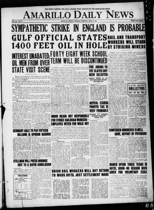 Primary view of object titled 'Amarillo Daily News (Amarillo, Tex.), Vol. 12, No. 81, Ed. 1 Saturday, April 9, 1921'.