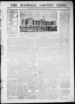 Primary view of object titled 'The Randall County News. (Canyon City, Tex.), Vol. 14, No. 8, Ed. 1 Friday, May 20, 1910'.