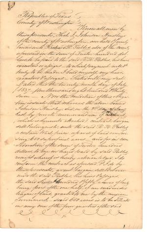 Primary view of object titled 'Washington County legal documents'.