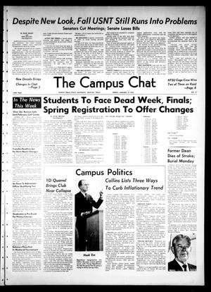 Primary view of object titled 'The Campus Chat (Denton, Tex.), Vol. 53, No. 28, Ed. 1 Wednesday, January 14, 1970'.
