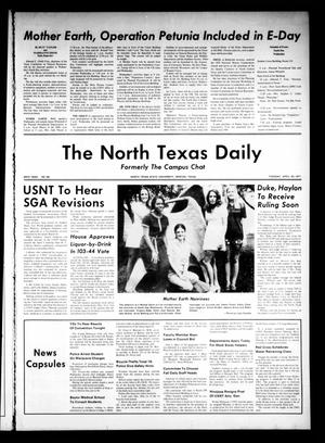 Primary view of object titled 'The North Texas Daily (Denton, Tex.), Vol. 54, No. 98, Ed. 1 Tuesday, April 20, 1971'.