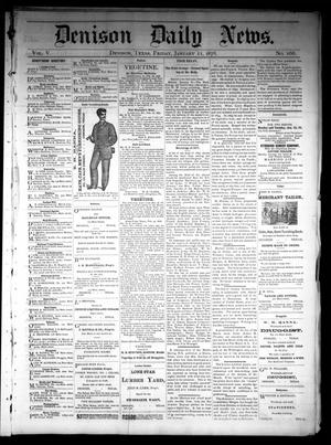 Primary view of object titled 'Denison Daily News. (Denison, Tex.), Vol. 5, No. 268, Ed. 1 Friday, January 11, 1878'.