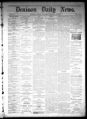 Primary view of object titled 'Denison Daily News. (Denison, Tex.), Vol. 5, No. 275, Ed. 1 Saturday, January 19, 1878'.