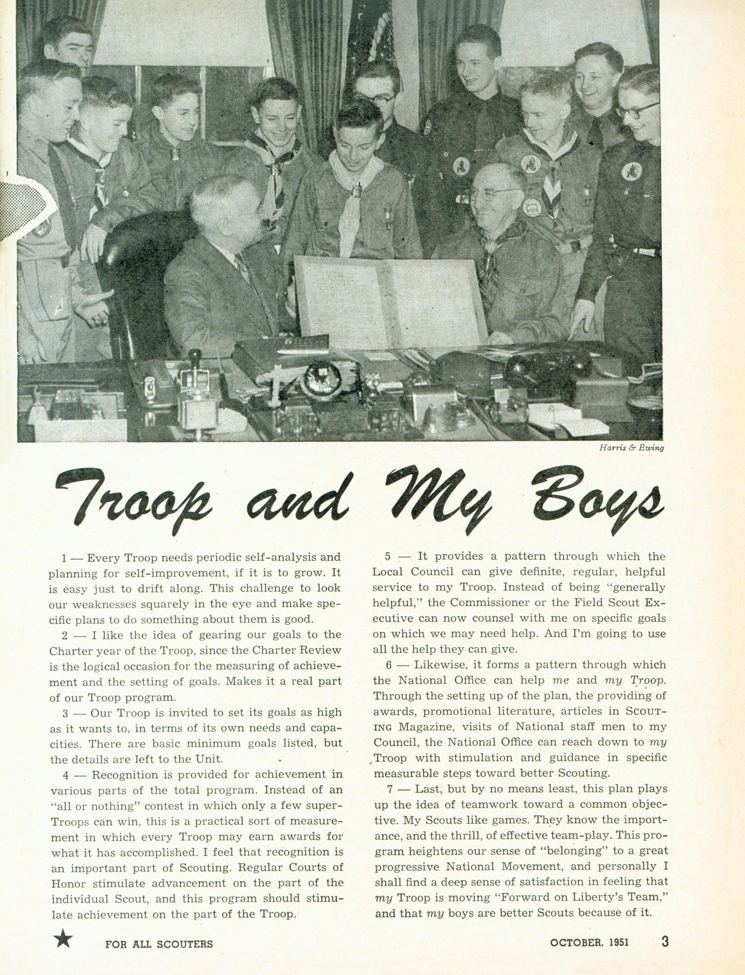 Scouting, Volume 39, Number 8, October 1951
                                                
                                                    3
                                                