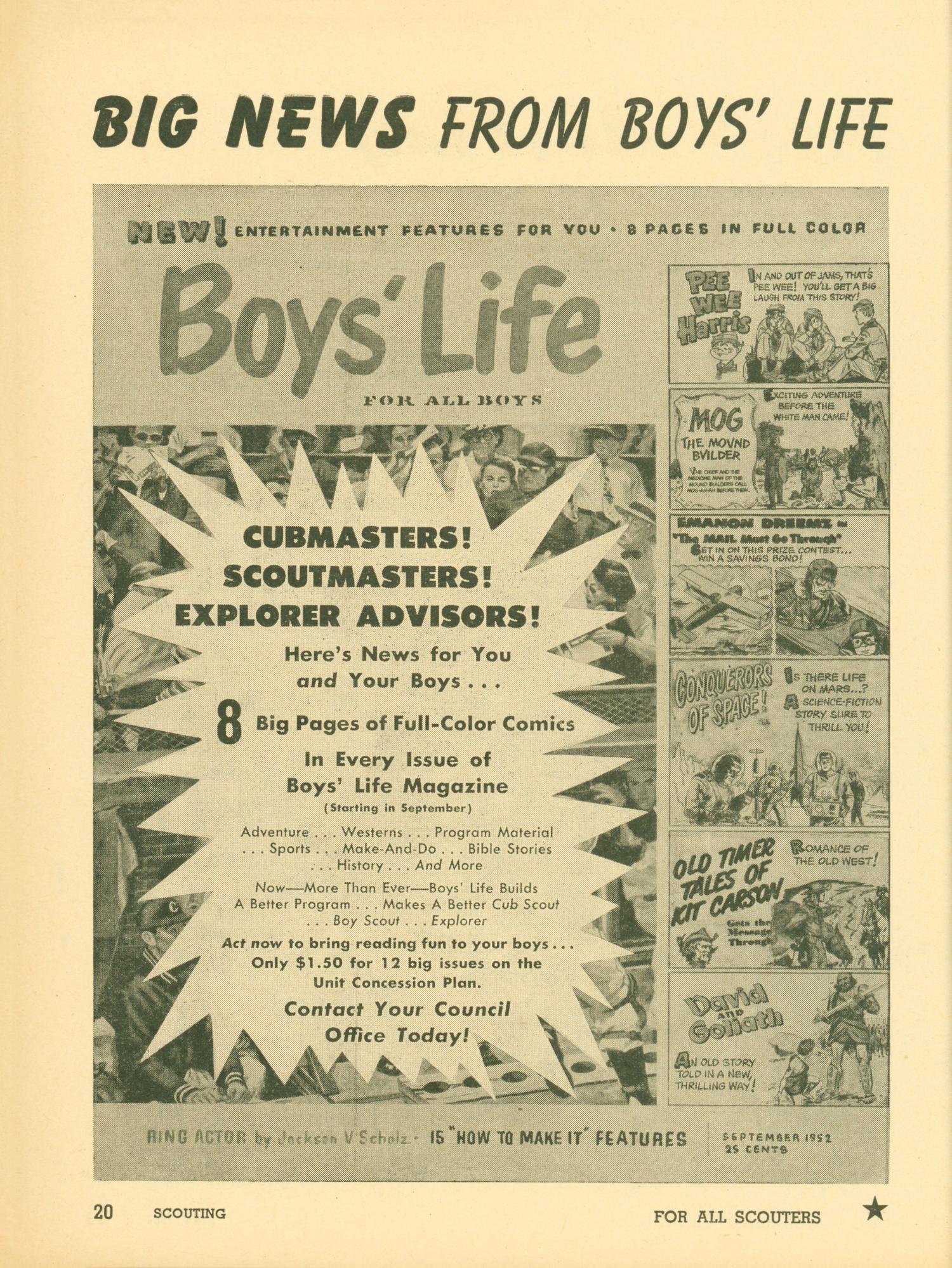 Scouting, Volume 40, Number 5, May 1952
                                                
                                                    20
                                                