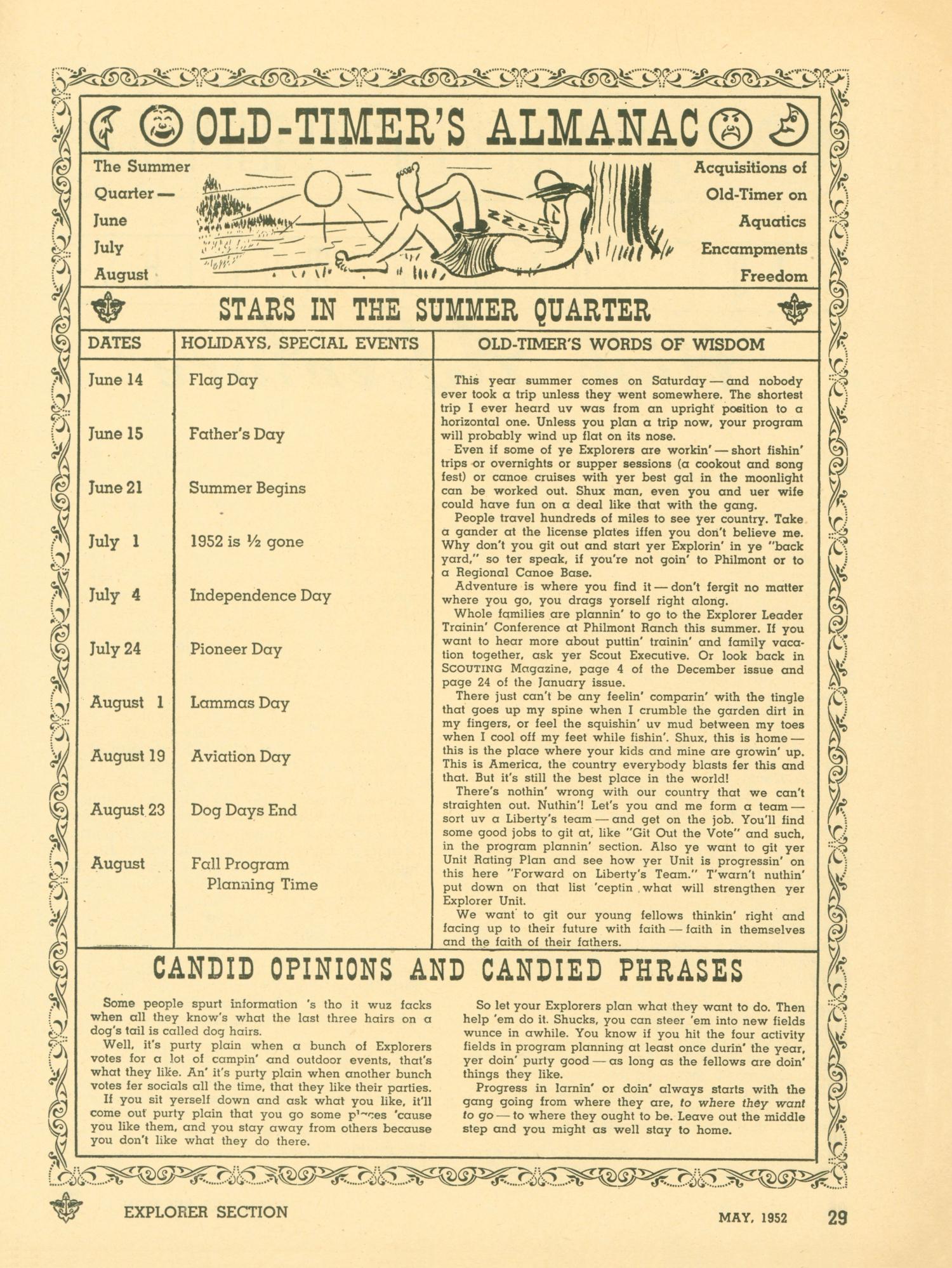 Scouting, Volume 40, Number 5, May 1952
                                                
                                                    29
                                                