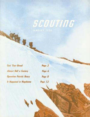 Primary view of object titled 'Scouting, Volume 46, Number 1, January 1958'.