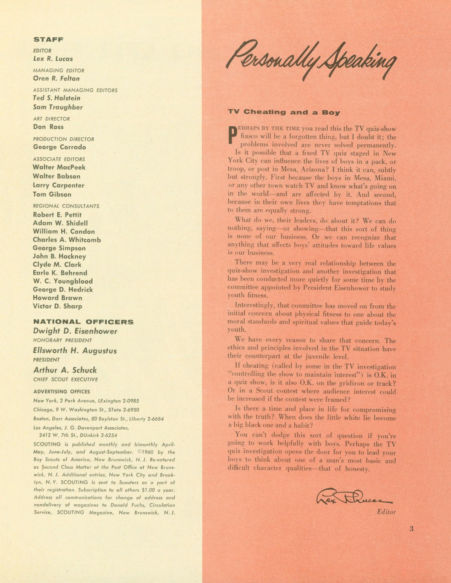 Scouting, Volume 48, Number 1, January 1960
                                                
                                                    3
                                                