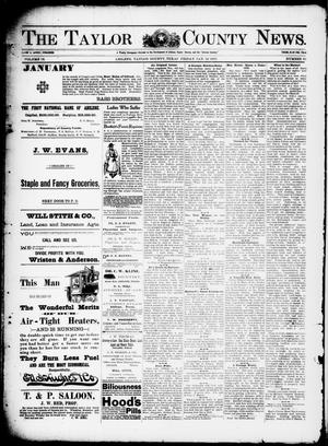 Primary view of object titled 'The Taylor County News. (Abilene, Tex.), Vol. 12, No. 50, Ed. 1 Friday, January 22, 1897'.