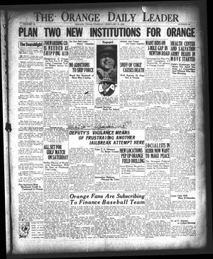 Primary view of object titled 'The Orange Daily Leader (Orange, Tex.), Vol. 9, No. 43, Ed. 1 Tuesday, February 20, 1923'.