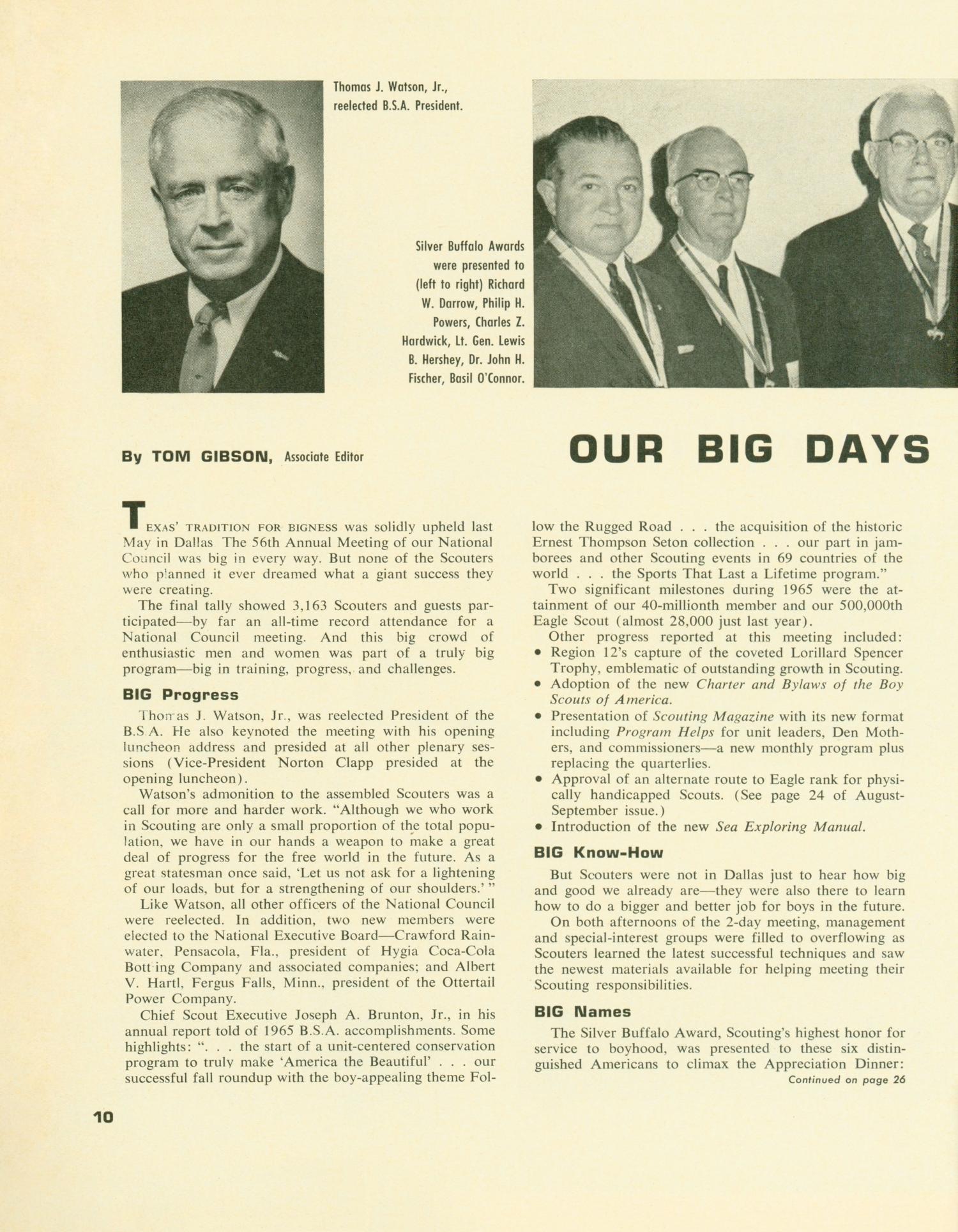 Scouting, Volume 54, Number 8, October 1966
                                                
                                                    10
                                                