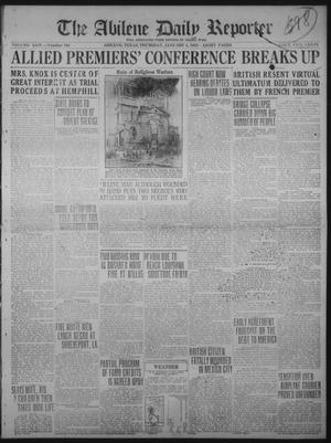 Primary view of object titled 'The Abilene Daily Reporter (Abilene, Tex.), Vol. 24, No. 198, Ed. 1 Thursday, January 4, 1923'.