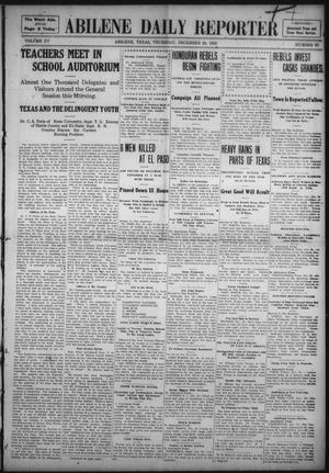 Primary view of object titled 'Abilene Daily Reporter (Abilene, Tex.), Vol. 15, No. 97, Ed. 1 Thursday, December 29, 1910'.
