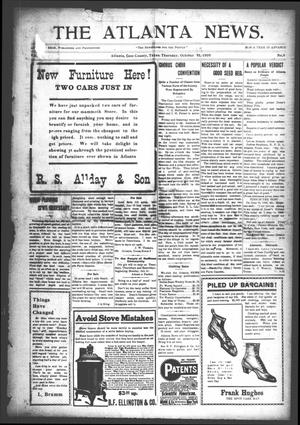 Primary view of object titled 'The Atlanta News. (Atlanta, Tex.), Vol. [10], No. 9, Ed. 1 Thursday, October 14, 1909'.