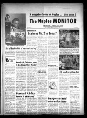 Primary view of object titled 'The Naples Monitor (Naples, Tex.), Vol. 78, No. 52, Ed. 1 Thursday, July 16, 1964'.