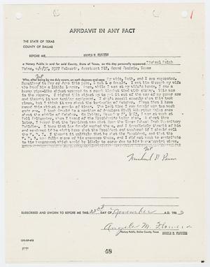 Primary view of object titled '[Affidavit In Any Fact by Michael Paine #2]'.