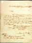 Thumbnail image of item number 1 in: 'de Zavala resignation October 17th 1836'.