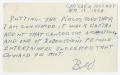 Thumbnail image of item number 1 in: '[Handwritten Note Suggesting a Cuban Connection]'.