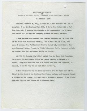 Primary view of object titled '[Additional Report by Marvin Johnson on Officer's Duties #4]'.
