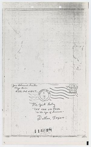 Primary view of object titled '[Letters Sent to Jack Ruby by Citizens]'.