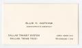 Primary view of [Business Card for Ellis Watkins]