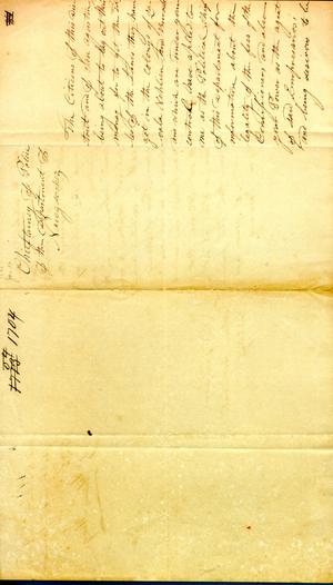 Primary view of object titled '[Letter from Political Chief of Nacogdoches to Archivaldo Hopkins] January 16th 1835'.