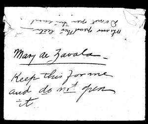 Primary view of object titled '[Letter from Adina to Mary] November 15th, 1900'.
