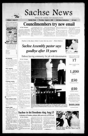 Primary view of object titled 'The Sachse News (Sachse, Tex.), Vol. 1, No. 27, Ed. 1 Thursday, August 4, 2005'.