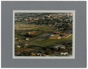 Aerial Photo of High School, Rodeo Arena, Football Stadium
