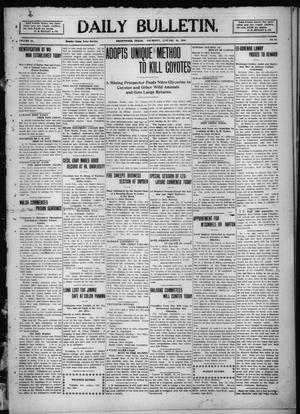 Primary view of object titled 'Daily Bulletin. (Brownwood, Tex.), Vol. 10, No. 81, Ed. 1 Thursday, January 20, 1910'.