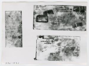 Primary view of object titled '[Photographs of Envelopes]'.