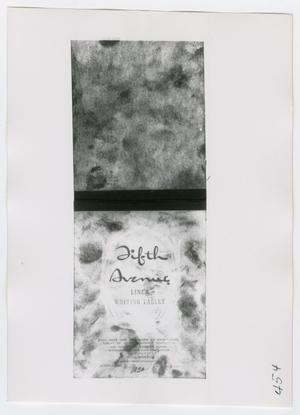 Primary view of object titled '[Photographs of Writing Tablet]'.