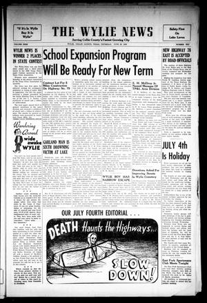 Primary view of object titled 'The Wylie News (Wylie, Tex.), Vol. 9, No. 10, Ed. 1 Thursday, June 28, 1956'.