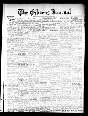 Primary view of object titled 'The Citizens Journal (Atlanta, Tex.), Vol. 69, No. 51, Ed. 1 Thursday, December 16, 1948'.