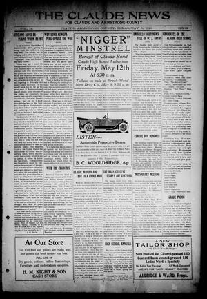 Primary view of The Claude News (Claude, Tex.), Vol. 14, No. 33, Ed. 1 Friday, May 5, 1916