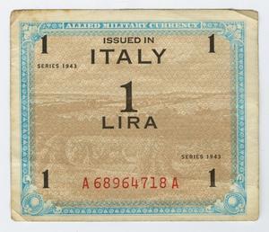 Primary view of object titled '[1 Italian Lira]'.