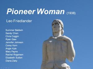 Primary view of ["Pioneer Woman" by Leo Friedlander, 1938]