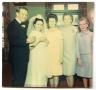Photograph: [Tom and Joann Kearn on their wedding day with Betty Scrivner and Hel…