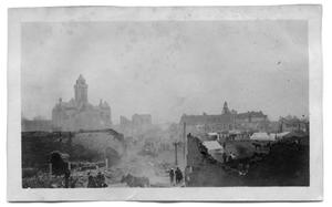 Primary view of object titled '[Ruins in Paris, Texas, after the 1916 fire]'.