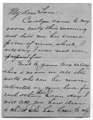 Primary view of object titled '[Letter from Caroline McGuire to Tom McGee Scott, March 18, 1904]'.