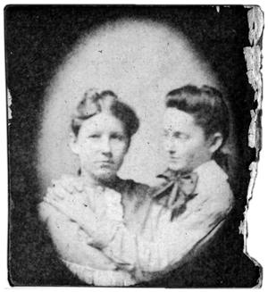 Primary view of object titled 'Portrait of two girls embracing'.