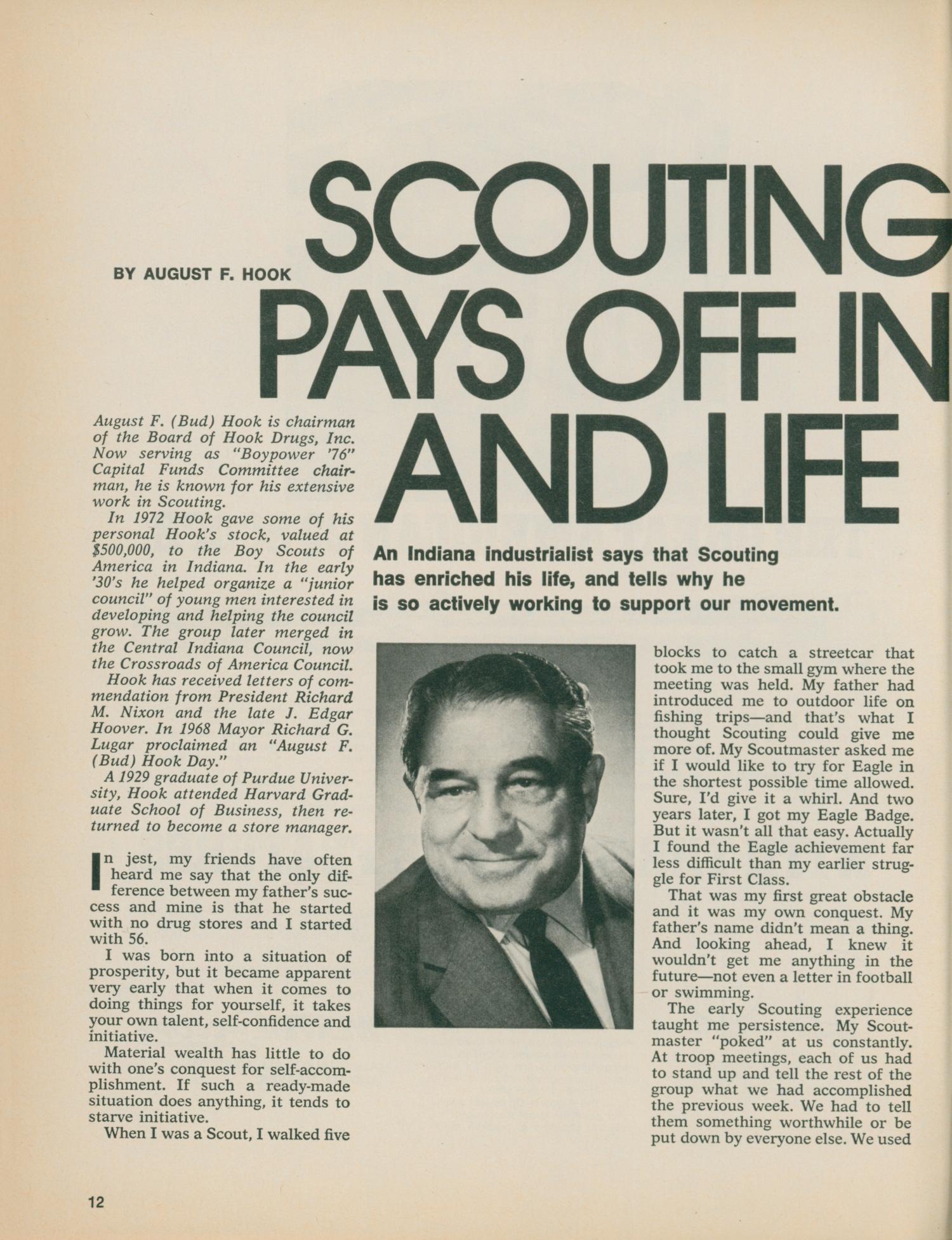 Scouting, Volume 61, Number [6], September 1973
                                                
                                                    12
                                                
